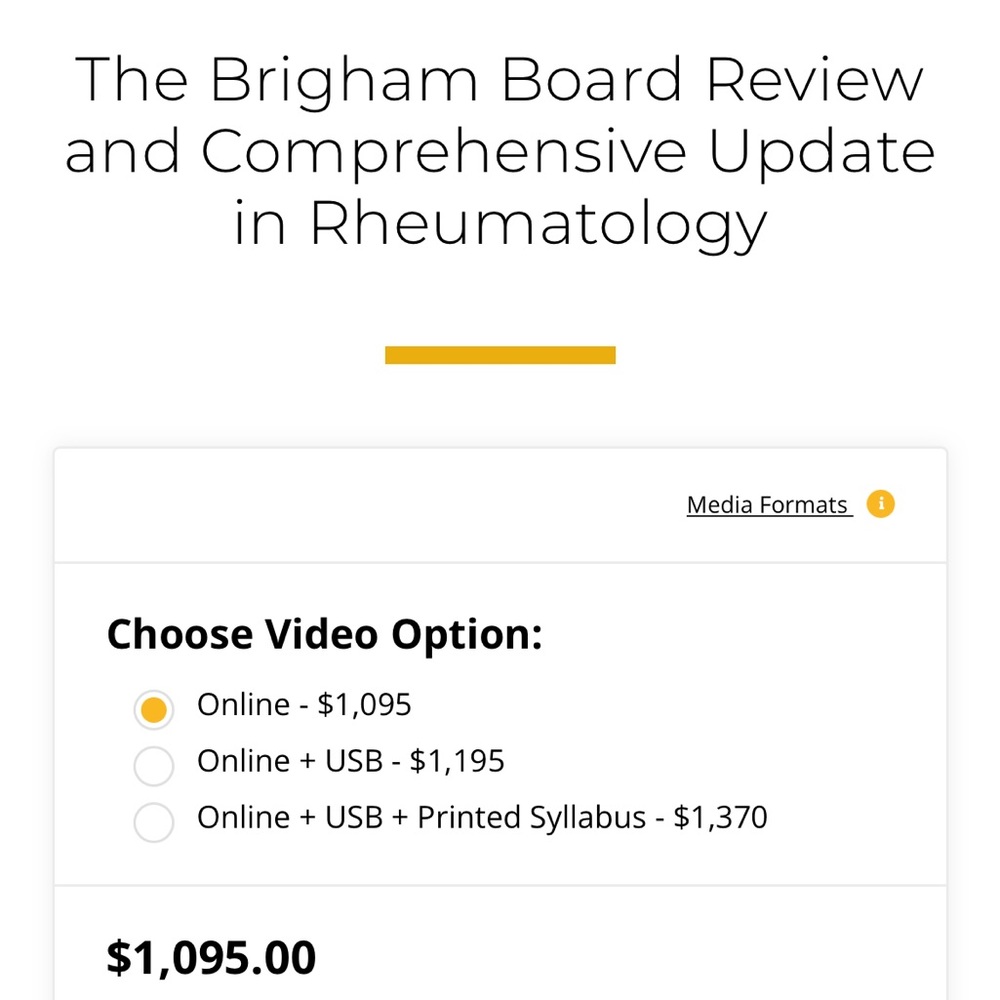 Brigham Rheumatology Board Review Course $1095 Value - Picture 3 of 9